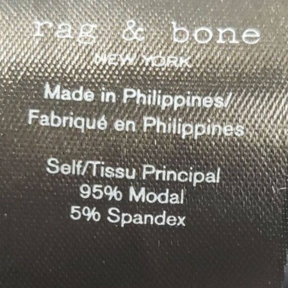 rag & bone Black V-Neck Midi Dress Medium - Picture 5 of 13